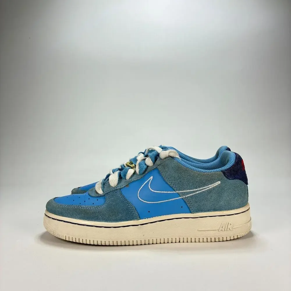 Nike Air Force 1 '07 LV8 First Use University Blue Shoes DB1561-400 Youth Sz 5Y